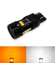 Двухцветные светодиодные лампы Led 7443 T20 W21/5W 8PCS 3030 + 2PCS 3570 30W 12V с обманкой Белый Жёлтый (74354) - изображение 2