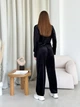 Костюм женский плюшевый кофта и штаны Casual Style Collection L-XL черный - изображение 12