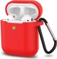 Силиконовый чехол Vanfone для Airpods 1/2, красный (VANAX53003) - изображение 1