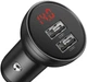 Автомобильное зарядное устройство Baseus Digital Display 24W 2USB порта 4.8A Зарядка в авто Car Charger CCBX-0G Grey - изображение 6
