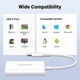 Картрідер 2 in 1 UGREEN CM265 USB-C Card Reader SD3.0, TF 2TB 170МБ/с для iPhone 15 Pro Max iPad Pro MacBook Pro/Air Samsung Galaxy Android 15см Black - зображення 3
