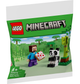 Zestaw klocków LEGO Minecraft Steve i mała panda 35 elementow (30672) - obraz 1