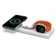 Бездротовий зарядний пристрій Belkin BOOST CHARGE PRO 3-in-1 Wireless Charging Pad with MagSafe White - зображення 1