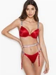 Пояс для чулков Victoria's Secret со стразами красный XS-S - изображение 1
