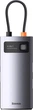 USB-хаб Baseus Metal Gleam Series 4-in-1 Multifunctional USB Type-C to 3 x USB 3.0 + RJ45 Gray (WKWG070113) - изображение 4