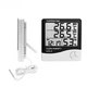 Термометр-гигрометр беспроводной с часами и выносным датчиком HTC-2 - изображение 4