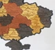 Мапа України настінна мала 3D об'ємна в коробці ручна робота 55*38.5 см Гранд Презент 11 - изображение 3