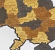Мапа України настінна середня 3D об'ємна в коробці ручна робота 92.5*64.6 см Гранд Презент 12 - изображение 2