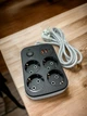 Сітковий фільтр XoKo SP-4-2-1 4 розетки, 3 USB, 2 м Black (XK-SP-4-2-1-BK) чорний із сірим - изображение 1