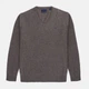 Пуловер GANT Extrafine Lambswool V-Neck 8010520-294 Hazenut Dark Melange 4XL - изображение 2