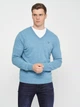 Пуловер GANT Extrafine Lambswool V-Neck 8010520 Saxony Blue 2XL - зображення 1