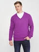 Пуловер GANT Extrafine Lambswool V-Neck 8010520 Purple L - изображение 2