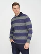 Поло GANT Barstripe Heavy Rugger 2005051 Charcoal Melange S - изображение 2