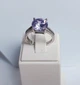 Серебряное кольцо с большим камнем. 17. 1624371 - изображение 4