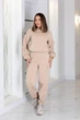 Теплий спортивний костюм зі штанами карго Fashion 42/44 бежевий - зображення 1