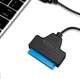 Кабель - адаптер SATA перехідник з Type-C для диска HDD SSD 2.5 дюймів до комп'ютера / ноутбука, чорний (93264050) - зображення 2