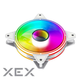 Вентилятор GAMEMAX FN-12Rainbow-Q-Infinity WT - изображение 3