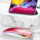 Перезаряжаемая беспроводная компьютерная мышь с 2.4G / Bluetooth и подсветкой, розовая "P" (76935758) - изображение 4