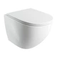 Унітаз Omnires Ottawa Comfort 54x365 підвісний без обідка сидіння дюропласт white gloss OTTAWACMWBP - зображення 1