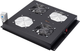 Потолочный блок охлаждения для серверных шкафов Digitus Unique & Varioflex-N 2 x Fans Black (DN-19 FAN-2-B-N) - изображение 1