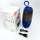 Портативная колонка TG644 5W с RGB подсветкой и ремешком, музыкальные колонки для улицы. Цвет: синий - изображение 8