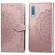 Шкіряний чохол (книжка) Art Case з візитницею для Samsung A750 Galaxy A7 (2018) Рожевий - зображення 2
