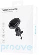 Автодержатель для телефона Proove Carbon Magnetic Air Outlet Car Mount Magnetic Ring Black (484030001) - изображение 6