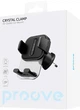 Автодержатель для телефона Proove Crystal Clamp Air Outlet Car Mount Black (492320001) - изображение 4