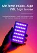 Накамерный свет светодиодная панель ULANZI VL120 RGB Black с регулятором яркости и 20 светоэффектами (2500-9000K, 3100мАч) - изображение 6