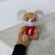 Мягкая игрушка Мышка с бантом (бежевый) (TS01091996122985) - изображение 2
