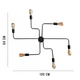 Люстра лофт MSK Electric Maze паук NL 10084/6 - изображение 3