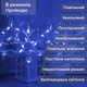 Гирлянда штора светодиодная 145 LED 8 режимов для дома 10 шт Синий PS-3365 - изображение 5