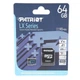 Карта пам'яті micro-SDXC 64Gb Patriot LX Series Class10 UHS-1 + adapter SD (58655) - зображення 3