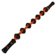Масажер стрічка роликовий антицелюлітний 7 масажерів Zelart Massager Bar 0893 Black-Orange - зображення 1