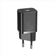Мережевий Зарядний Пристрій Baseus Super Silicone Quick Charger 30W (Type-C) Black - зображення 1