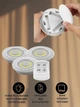 Комплект светодиодных светильников кнопок 3 шт с пультом ДУ LED light Светодиодный сенсорный ночник от батареек - изображение 3