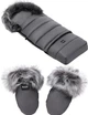 Конверт зимний Bair Arctic + варежки с мехом Графит - изображение 1