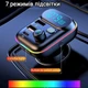 FM-модулятор C29 трансмиттер с LED дисплеем Bluetooth 5.0 RGB подсветка Автомобильная быстрая зарядка 20w 2 USB и Type C - изображение 3