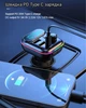 FM-модулятор C29 трансмиттер с LED дисплеем Bluetooth 5.0 RGB подсветка Автомобильная быстрая зарядка 20w 2 USB и Type C - изображение 4
