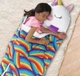 Детский спальный мешок-игрушка подушка Единорог Sleeping Bag 3в1 теплый, комфортный, на молнии 120см - изображение 4