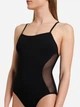 Купальник слитный женский Arena Mesh Panels Swimsuit Closed Ba 006661-500 42 Черный (3468337053446) - изображение 4
