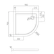 Душевой поддон Volle Benita 90x90x4см PUF white 1017.073090 - изображение 2