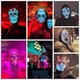 Маска з LED реагує на звук Sound Reactive підсвічуванням на батарейках Jocker Джокер - зображення 3