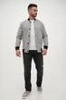 Бомбер М. З. Trend Collection 2282 сірий + чорний принт (GRI) XL - зображення 8