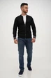 Кофта на замке кэжуал Trend Collection 407 черный (BLACK) M - изображение 10