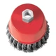 Щетка для УШМ Intertool чашечная 65мм*М14 витая проволока BT-2065 - изображение 1