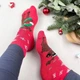 Набір махрових теплих жіночих шкарпеток NiceSocks Новорічні, Три пари/36-41р - зображення 2