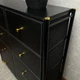 Комод побутовий LUMINARIA ELEGANCE BLACK 8B (органайзер для зберігання речей та одягу) - изображение 8