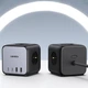 Зарядное устройство Ugreen CD268 2 розетки 4xUSB 65W DigiNest Cube 2хUSB-C+2xUSB-A Black-Grey (60113) - изображение 5