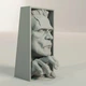 Ексклюзивний обмежувач для книг у стилі Франкенштейн (Frankenstein). Декоративна статуетка для книг з маскою героя. Декор для книжкових полів (білий) HoldMyBeer - зображення 3